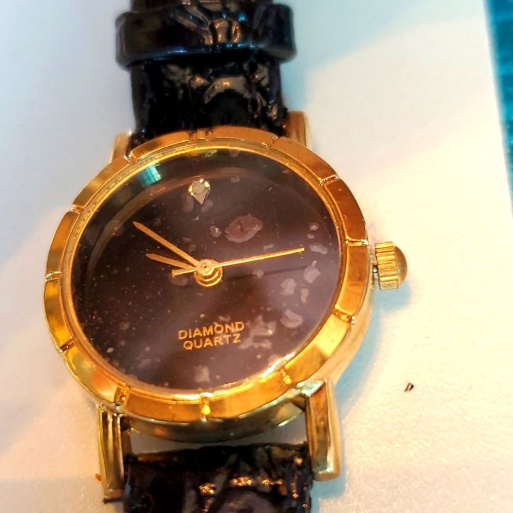 NWOT Genuine Diamond Quartz Watch